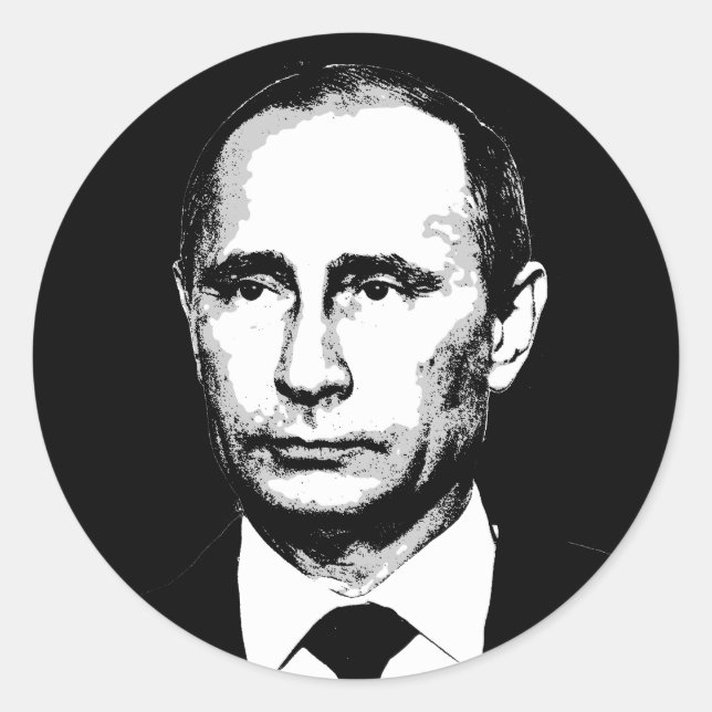 Sticker Rond Vlad Poutine (Devant)