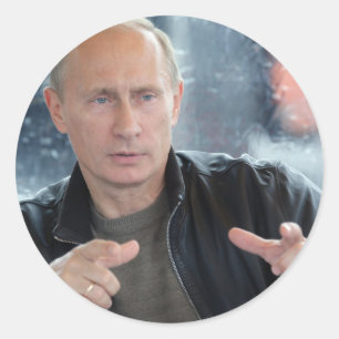 Sticker Rond Vladimir Poutine