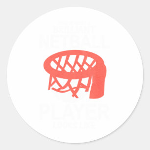 Sticker Rond Voici à quoi ressemble une brillante joueuse de ne