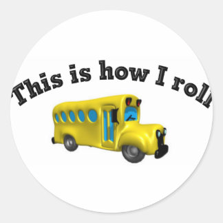 Sticker Rond Voici comment je roule