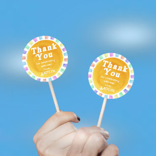 Sticker Rond Voici Le Baby shower Son Retro Boys