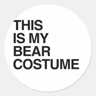 Sticker Rond VOICI MON OURS HALLOWEEN COSTUME.png