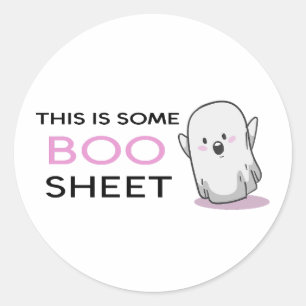 Sticker Rond Voici Une Feuille De Boite - Mignonne