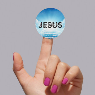 Sticker Rond Voie de Jésus, vérité, vie Jean 14:6 Escalier du C