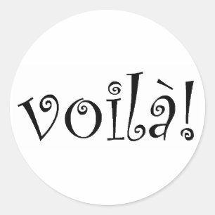 Sticker Rond Voila