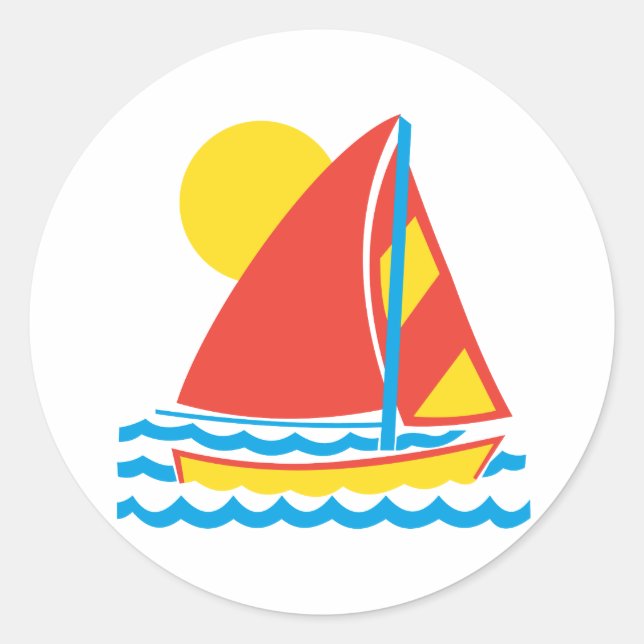 Sticker Rond voilier (Devant)