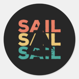 Sticker Rond Voilier Pour Voiliers Skippers