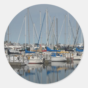 Sticker Rond Voiliers.Yachts