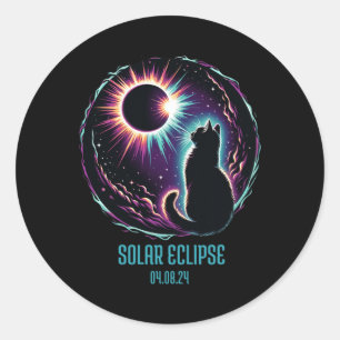 Sticker Rond Voir l'ensemble Avril 8 2024 Astronomy Amoureux de
