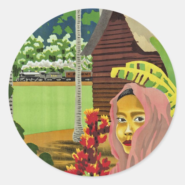 Sticker Rond Voir Malaya (Devant)