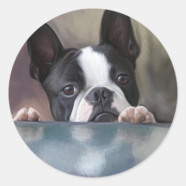 Sticker Rond Voir Un Boo (Devant)