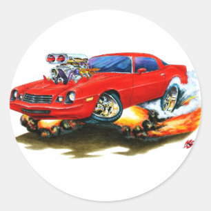 Sticker Rond Voiture 1979-81 de rouge de Camaro