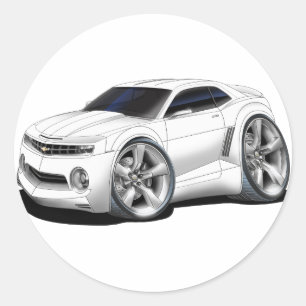 Sticker Rond Voiture blanche Camaro 2010-11
