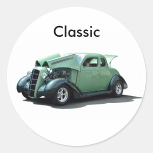 Sticker Rond Voiture classique