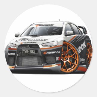 Sticker Rond Voiture de course Evo