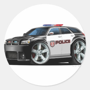 Sticker Rond Voiture de police Dodge Magnum