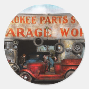Sticker Rond Voiture - Garage - Magasin de pièces Cherokee - 19