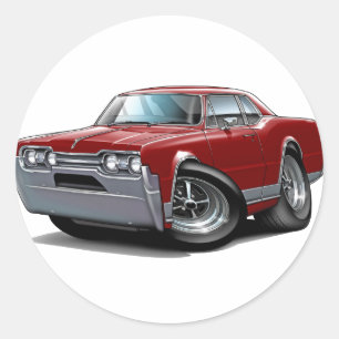 Sticker Rond Voiture Maroon Cutlass 1967