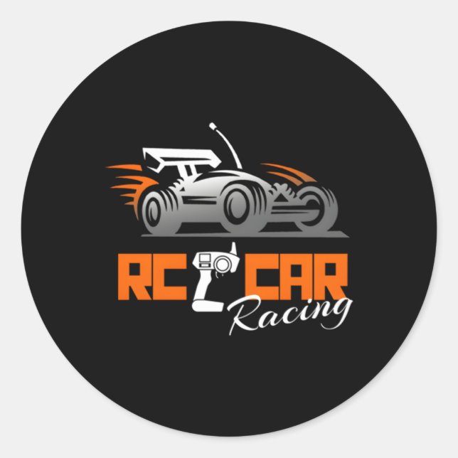 Sticker Rond Voitures Rc Racing Hobby (Devant)