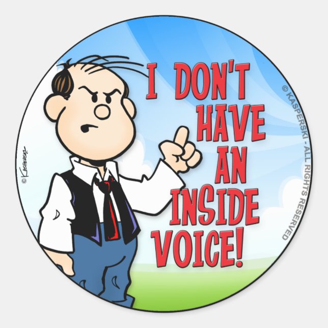 Sticker Rond Voix Intérieure (Devant)