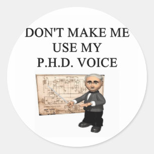 Sticker Rond Voix PHD
