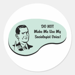 Sticker Rond Voix sociologue