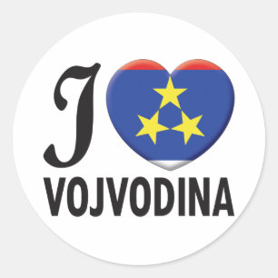 Sticker Rond Vojvodina Love