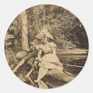 Sticker Rond Vol d'un baiser