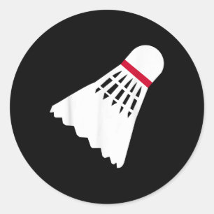 Sticker Rond Volant de badminton 