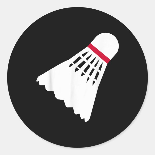 Sticker Rond Volant de badminton (Devant)