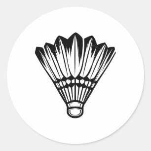 STICKER ROND VOLANT DE BADMINTON 4
