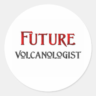 Sticker Rond Volcanologue du futur