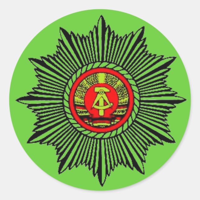Sticker Rond Volkspolizei (Devant)