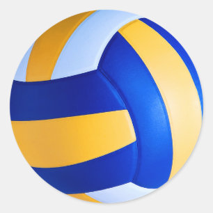 Sticker Rond Volley-ball
