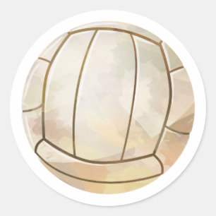 Sticker Rond Volley-ball