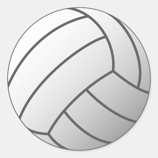 Sticker Rond Volley Ball (Devant)