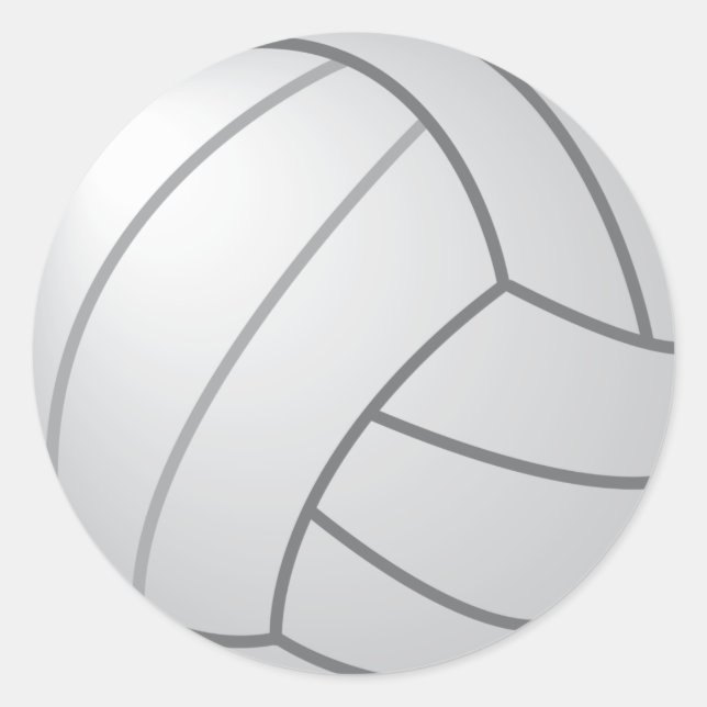 Sticker Rond Volley-ball (Devant)