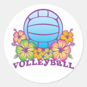 Sticker Rond Volley-ball de Blossom Beach