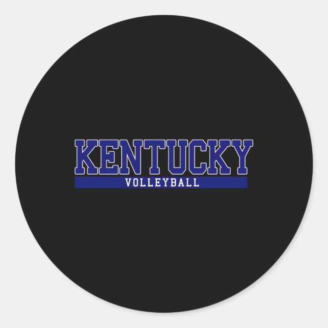 Sticker Rond Volley-ball du Kentucky (Devant)