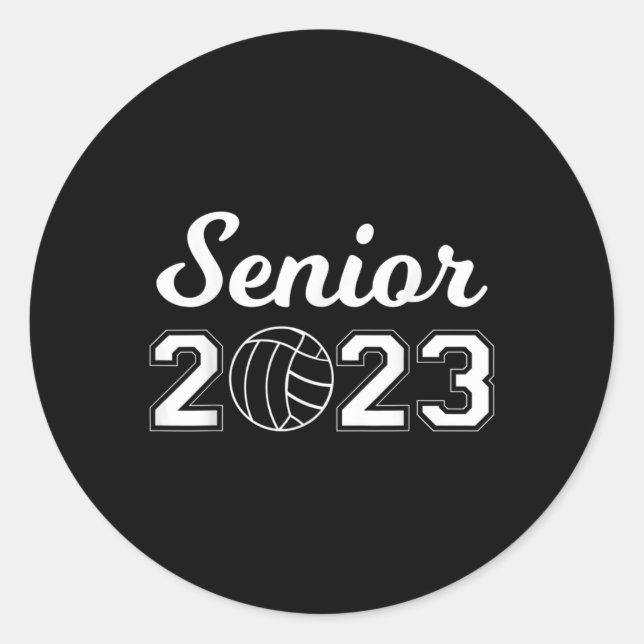 Sticker Rond Volley-ball senior (Devant)