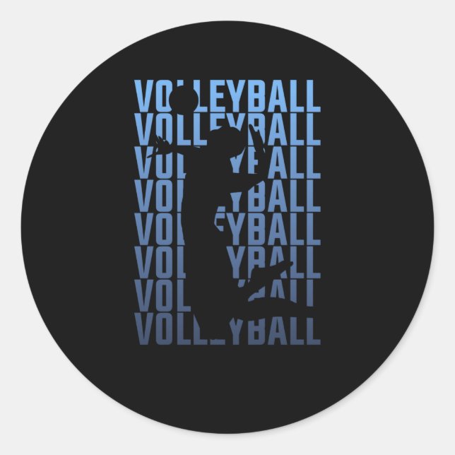 Sticker Rond Volley-ball Volley-ball (Devant)