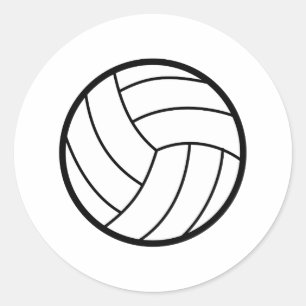 Sticker Rond Volleyball