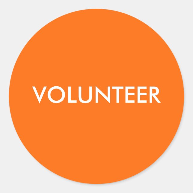 STICKER ROND VOLONTAIRE (Devant)