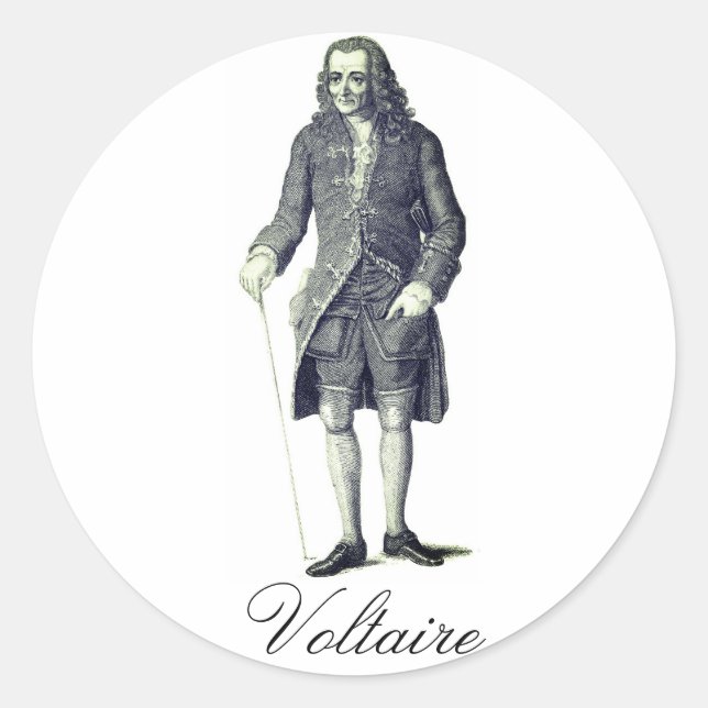 Sticker Rond Voltaire (Devant)