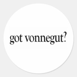 Sticker Rond Vonnegut