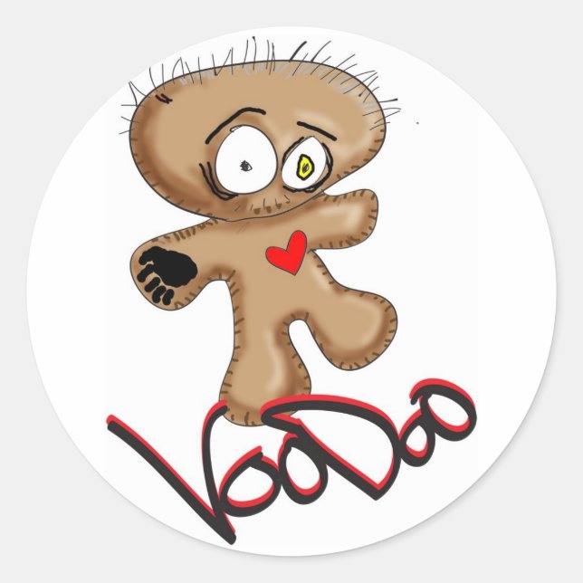 Sticker Rond voodoll (Devant)