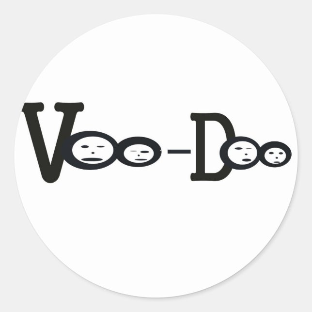 Sticker Rond vooDoo (Devant)