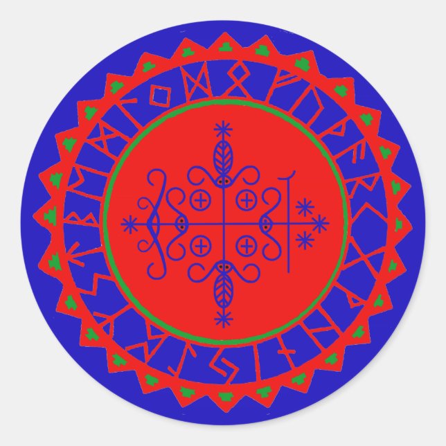 Sticker Rond VooDoo Magik - Papa Legba (Devant)