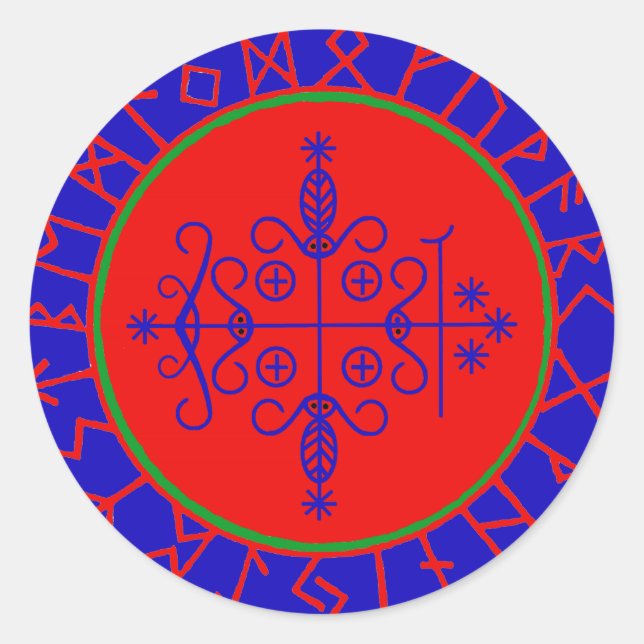Sticker Rond VooDoo Magik - Papa Legba (Devant)