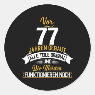 Sticker Rond Vor 77 Jahren Gebaut Alle Teile Orignal Oldtimer B